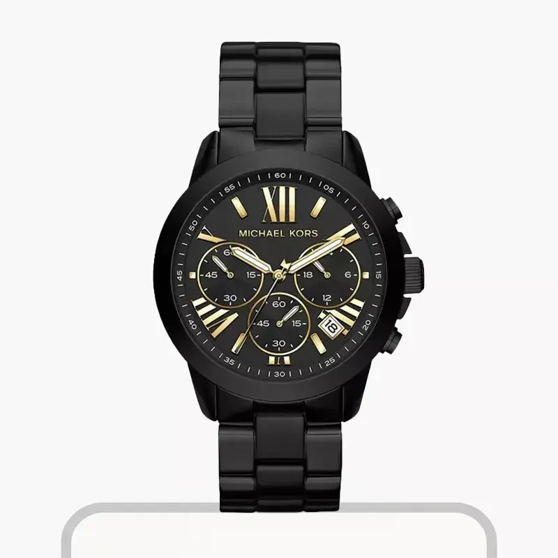 Michael Kors Brecken Chronograph Quartz Black Watch- MK6302